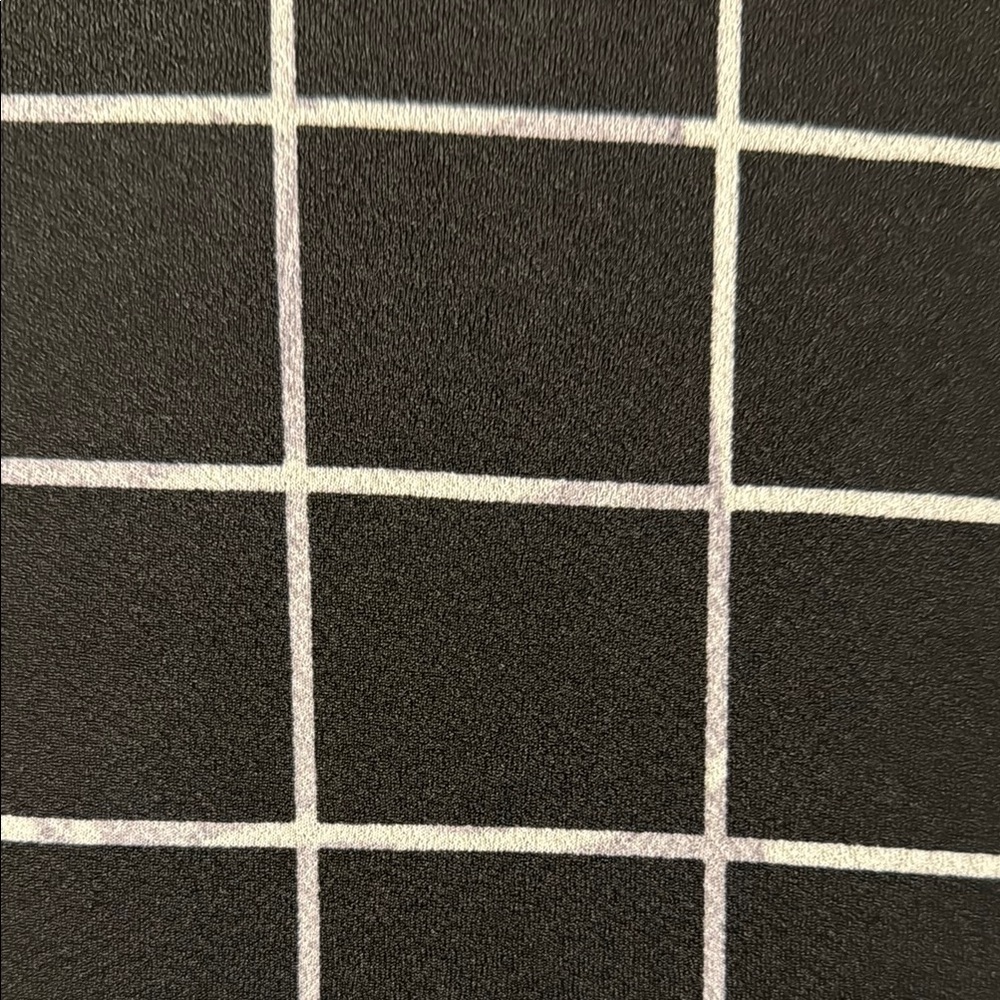 Shein Aline Black and White Grid Pattern Midi Dress - Picture 4 of 7
